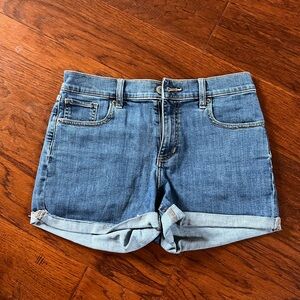 Express Mid Rise Jean Shorts